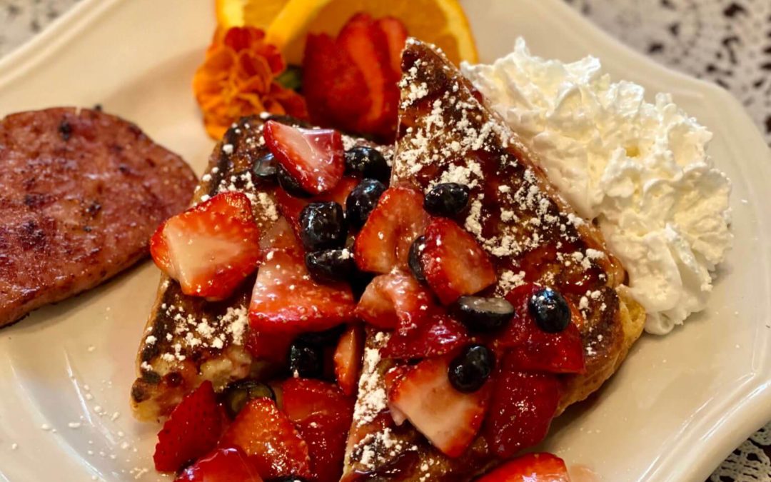 Good Morning! Recipe Blog: Holden House Stuffed French Toast with Berry Sauce
