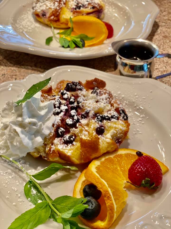 Lemony Blueberry Baked French Toast