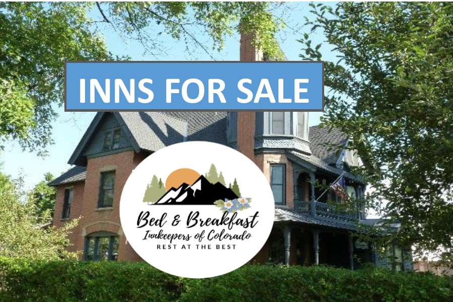 Aspiring Innkeeper Tips and Inns For Sale webpage included in new Bed & Breakfast Innkeepers of Colorado website