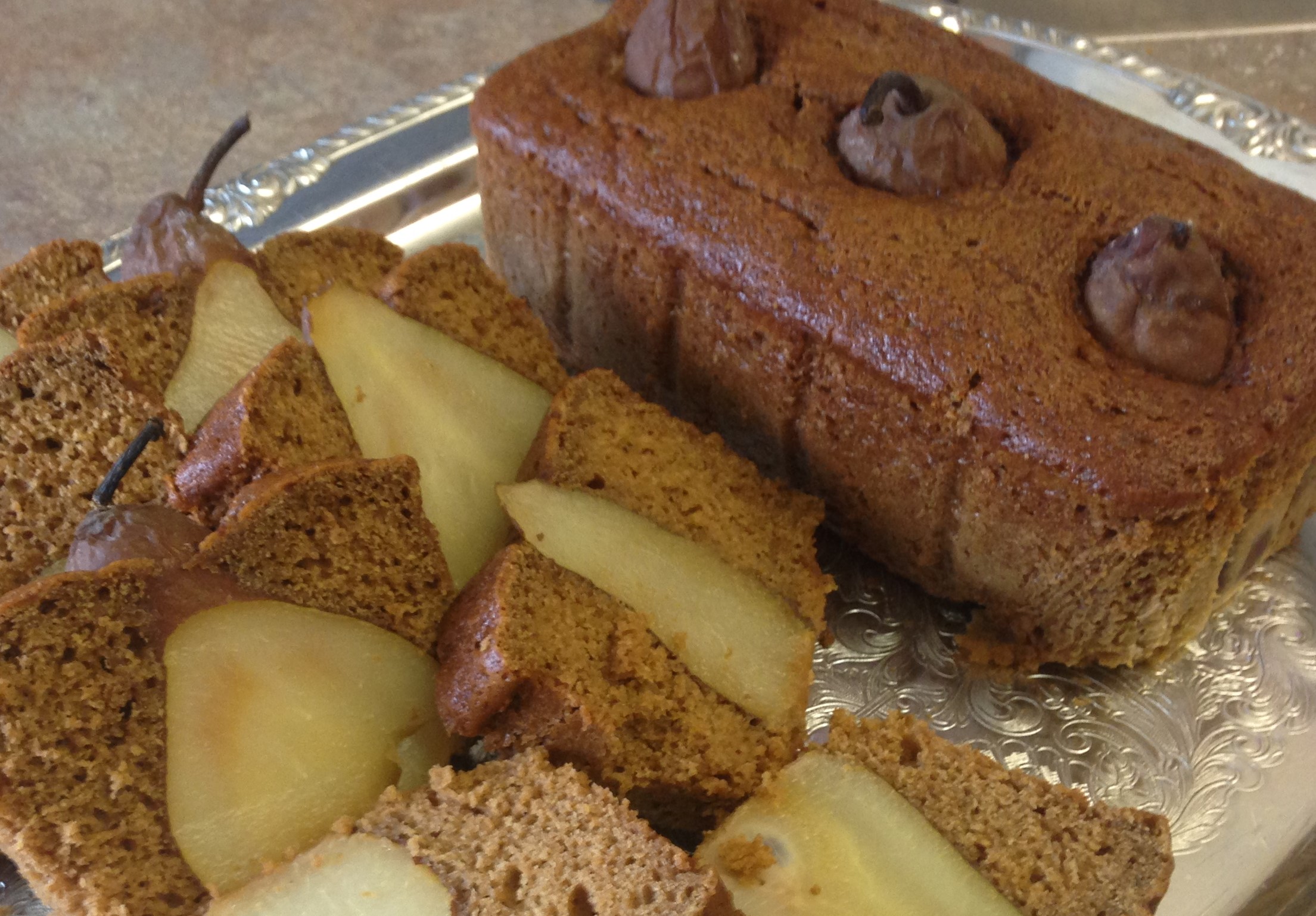 Recipe Blog Innkeepers of Colorado – Poached Pears in Pumpkin Bread