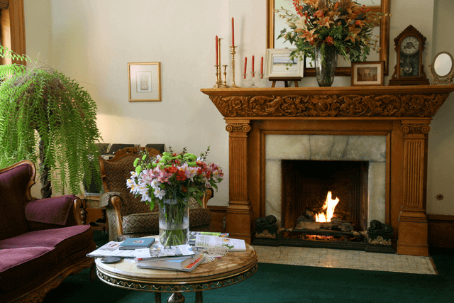 Fireplace - Capitol Hill Mansion Bed and Breakfast Inn