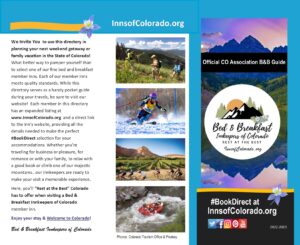 Colorado State Bed & Breakfast Print Director for 2022