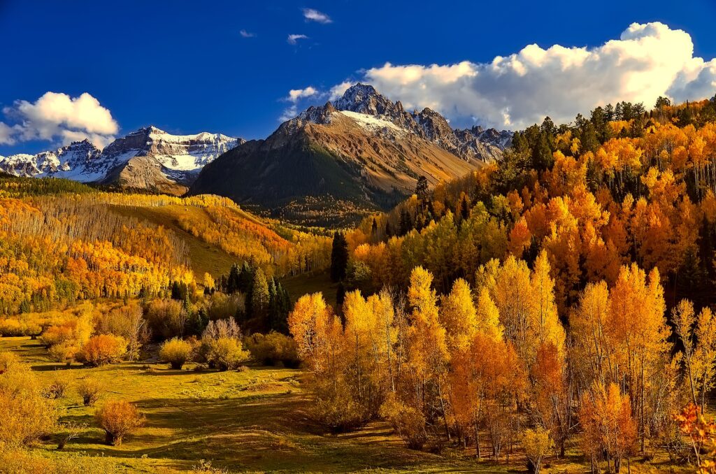 Fall colors and Colorado aspens while staying at a bed and breakfast inn