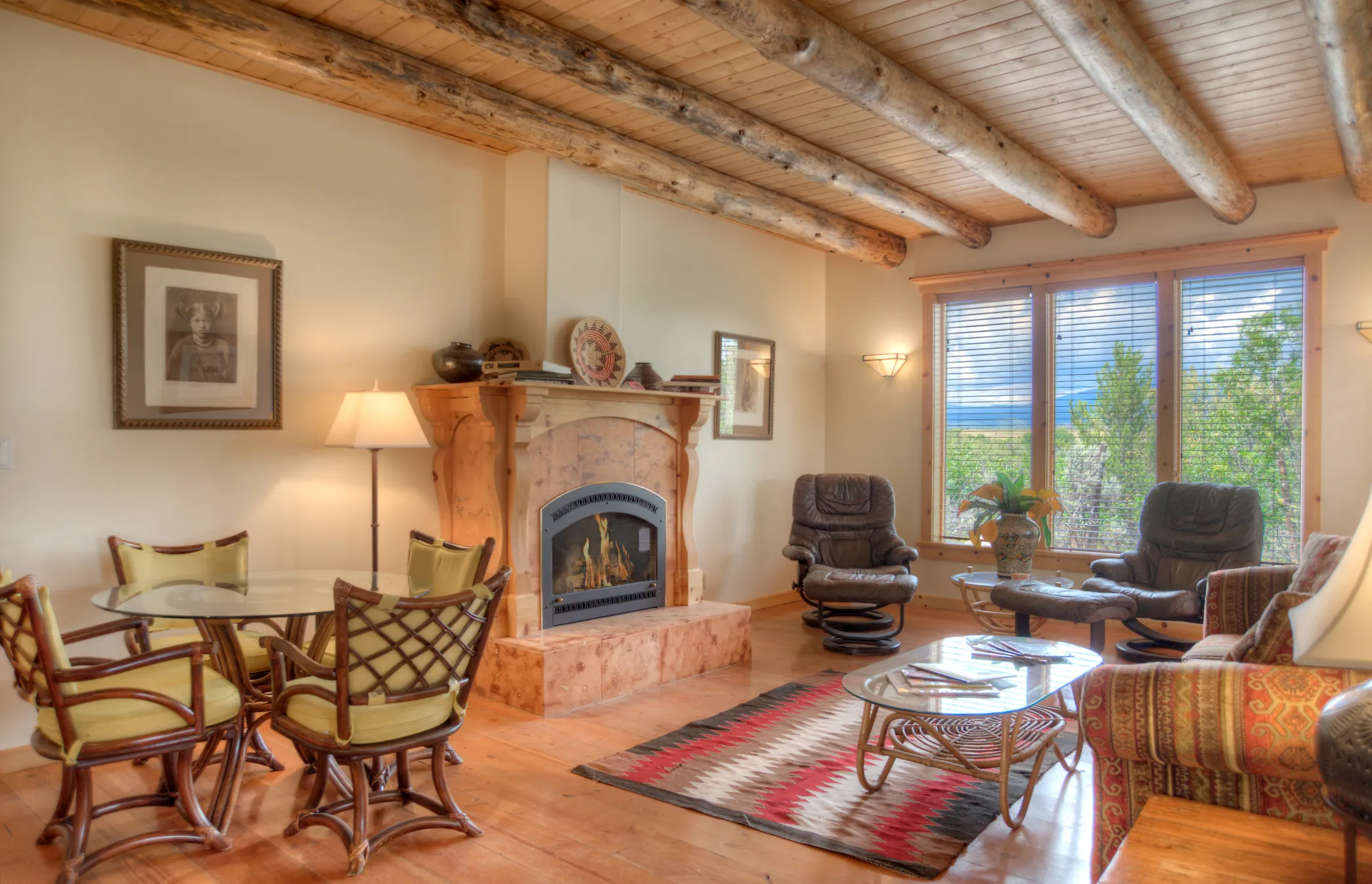 Living room Blue Lake Ranch..